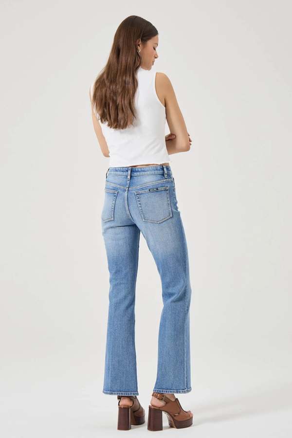 Rollas Midtown Boot Jeans - Iris Blue