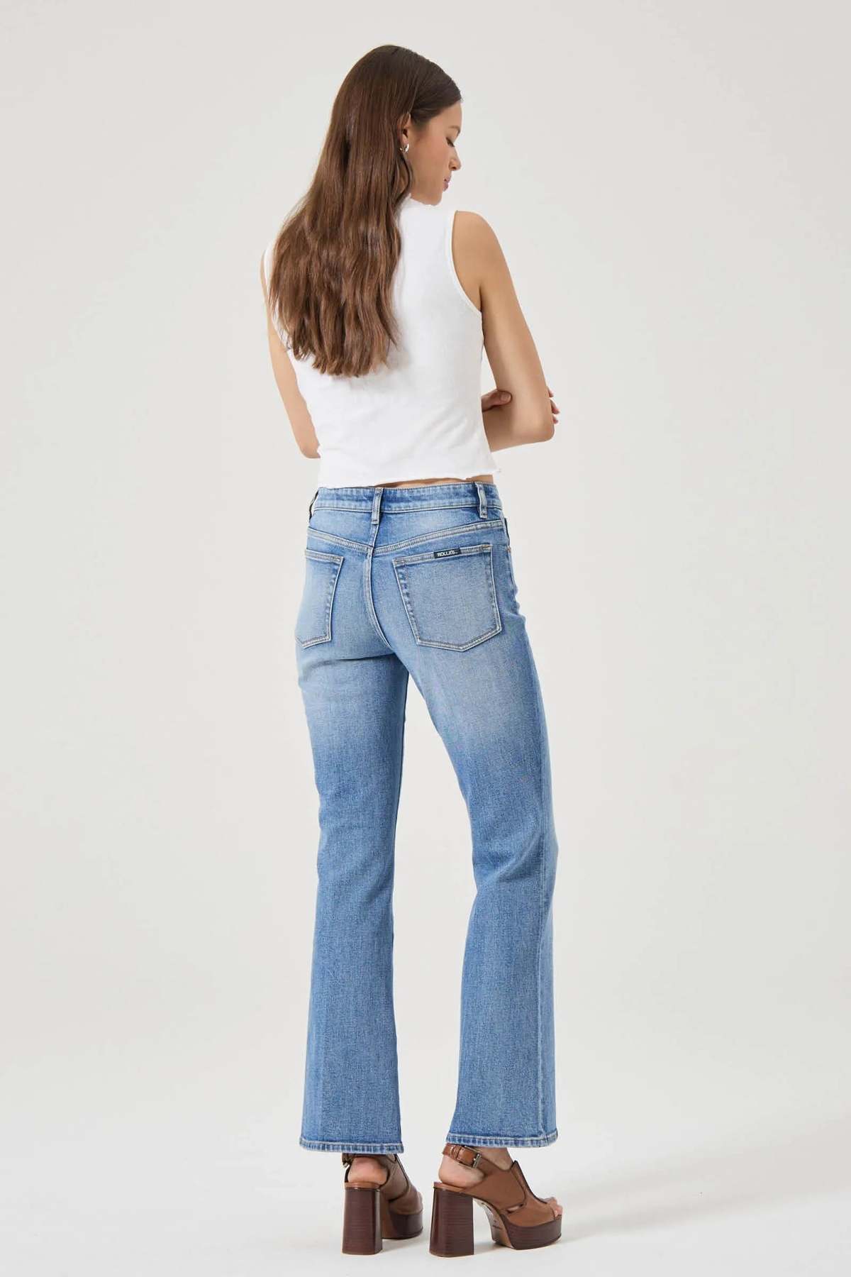 Rollas Midtown Boot Jeans - Iris Blue - Image 5 of 5