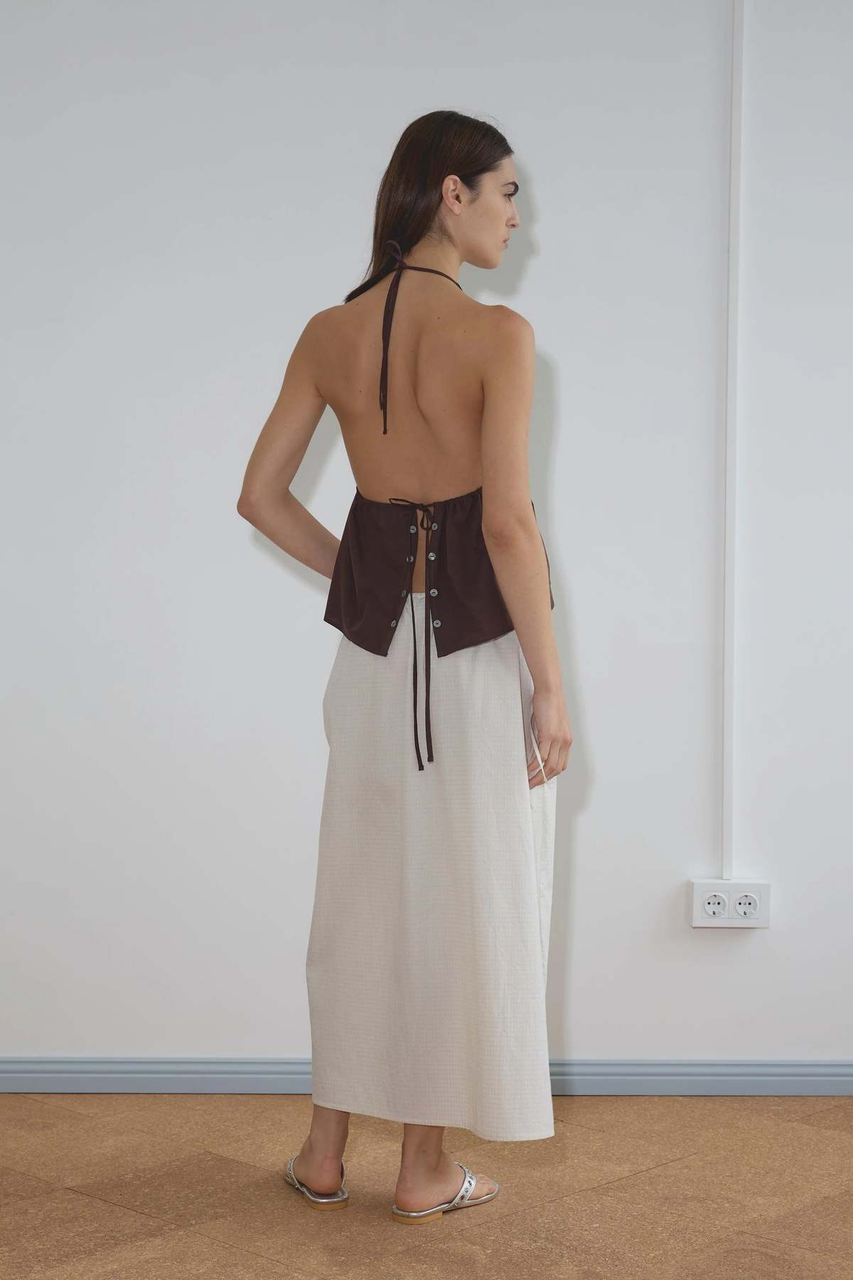 Deiji Studios Button Halter Top - Image 4 of 5