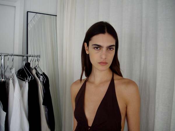 Deiji Studios Button Halter Top