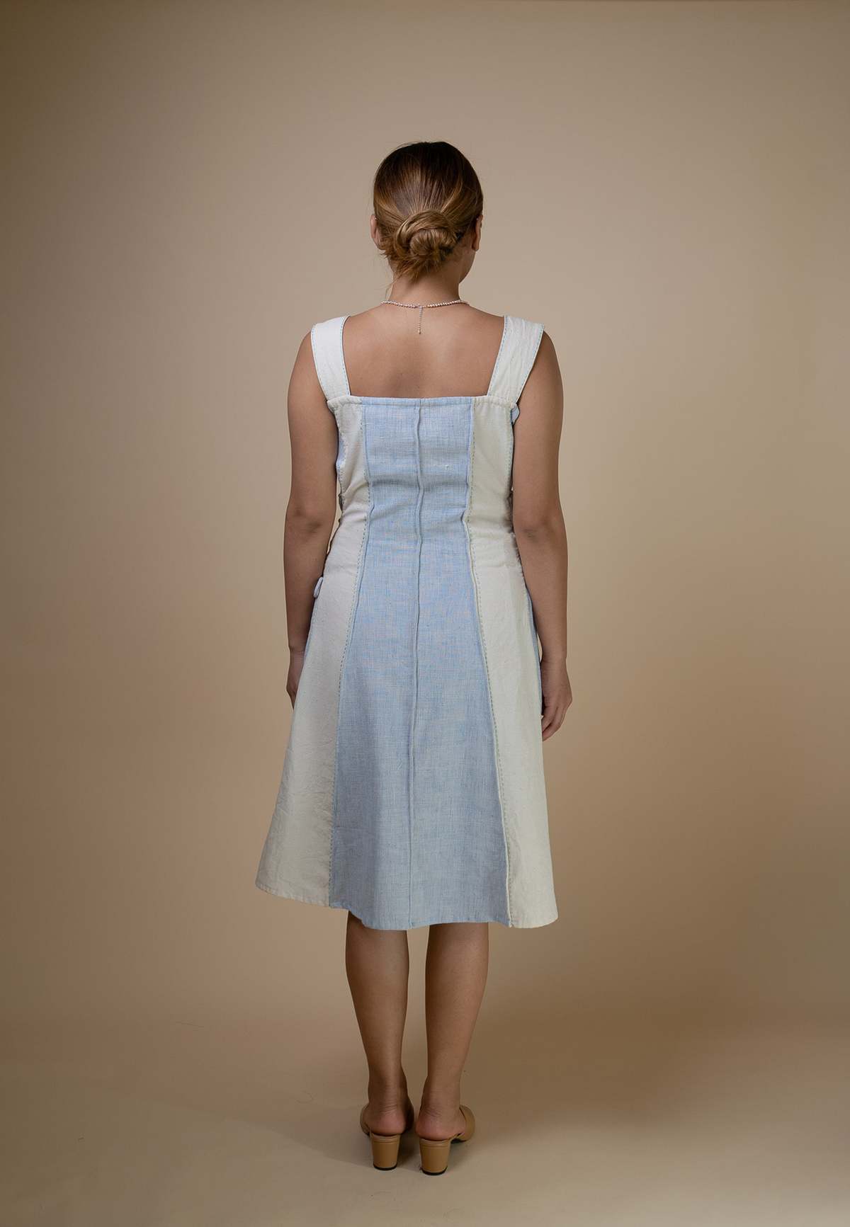 IKKIVI Meadows Reversible Corded Dress - Blue - Image 6 of 8