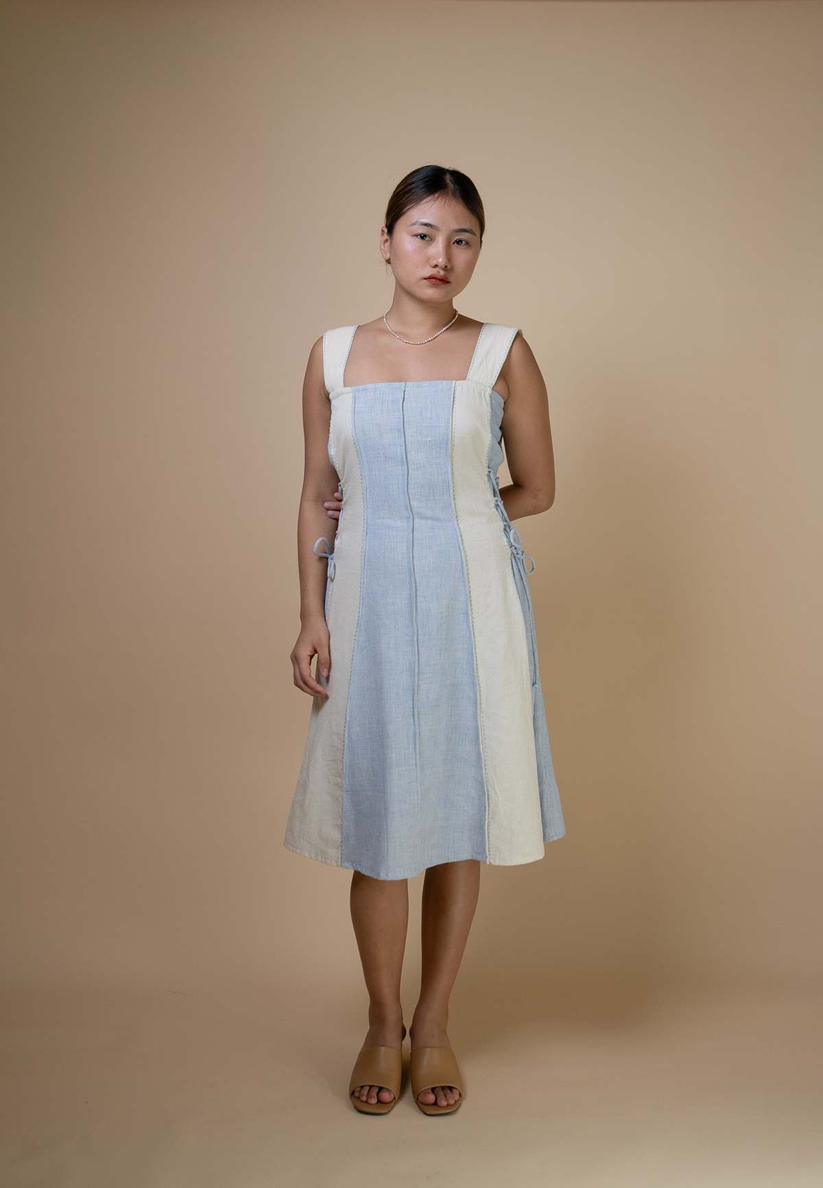 IKKIVI Meadows Reversible Corded Dress - Blue - Image 7 of 8