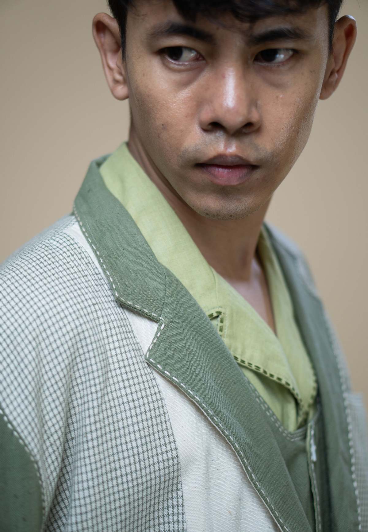 IKKIVI Meadows Unisex Double Breasted Blazer - Green - Image 5 of 9