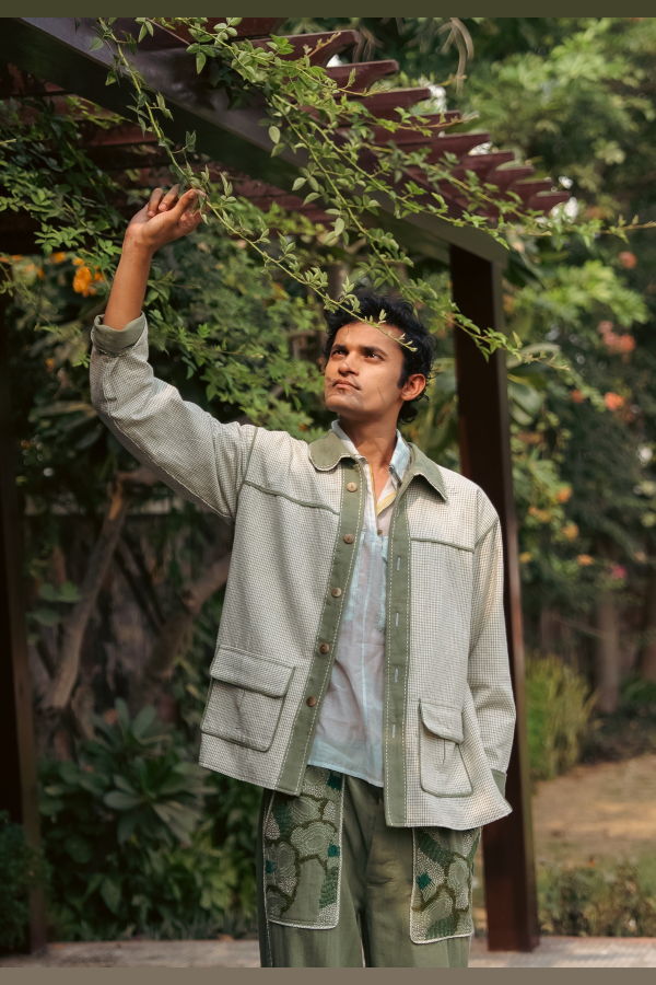 IKKIVI Meadows Unisex Patch Pocket Pants - Green