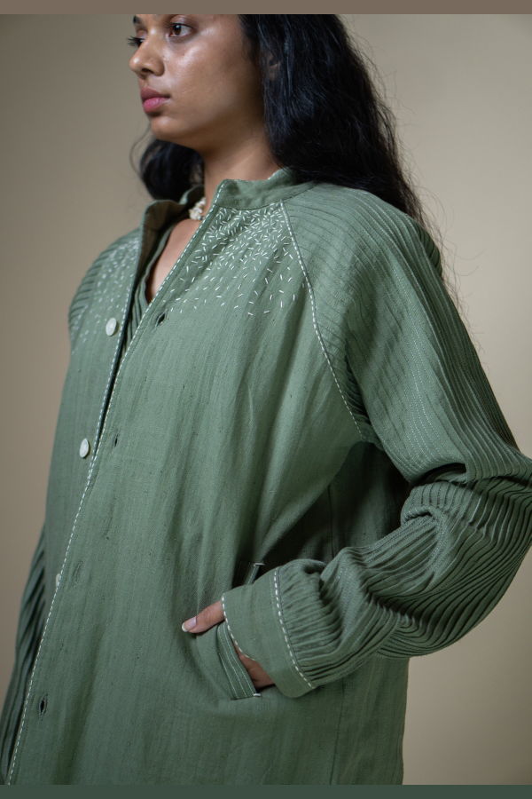 IKKIVI Meadows Unisex Raglan Sleeve Jacket - Green