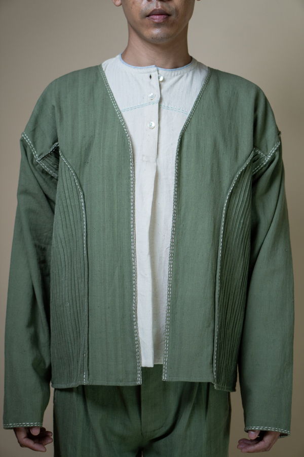 IKKIVI Meadows Unisex Reversible Jacket - Green