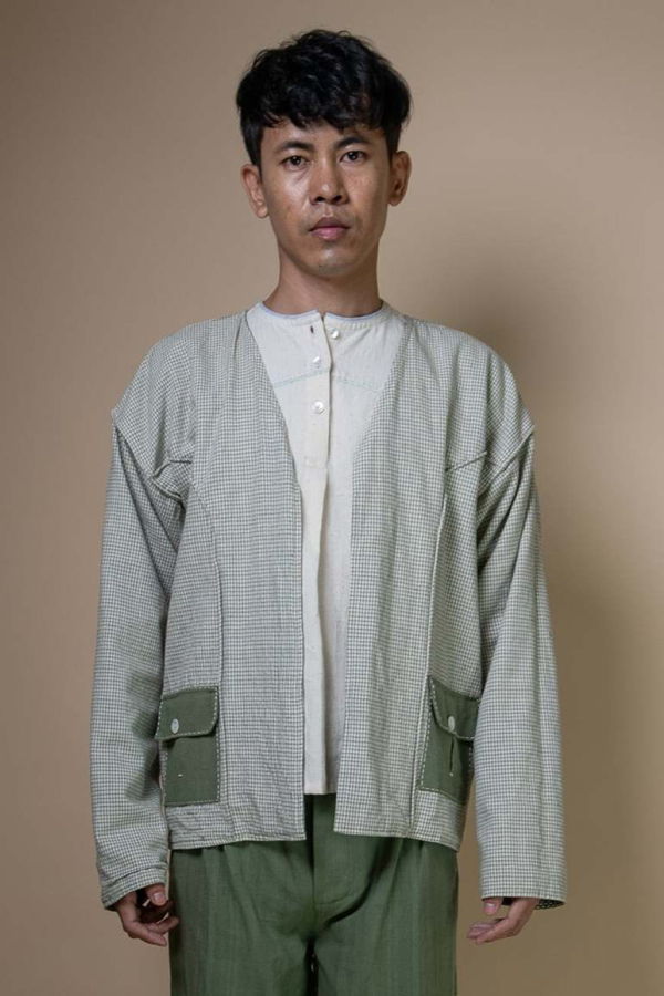 IKKIVI Meadows Unisex Reversible Jacket - Green