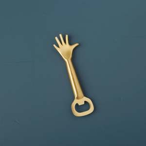 Be Home Gold Whimsical Bottle Opener, Hand - Thumbnail 3