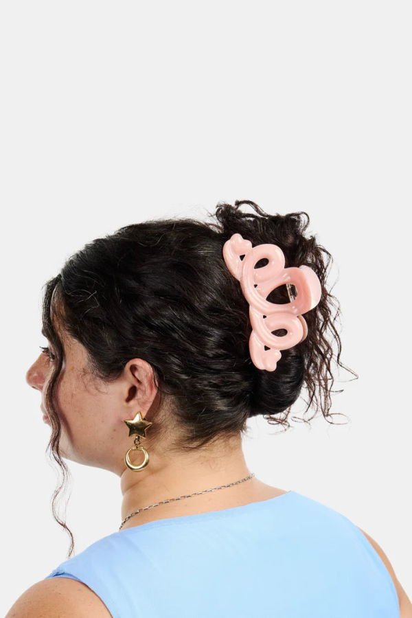 Chunks Large Heart Loop Claw Hair Clip