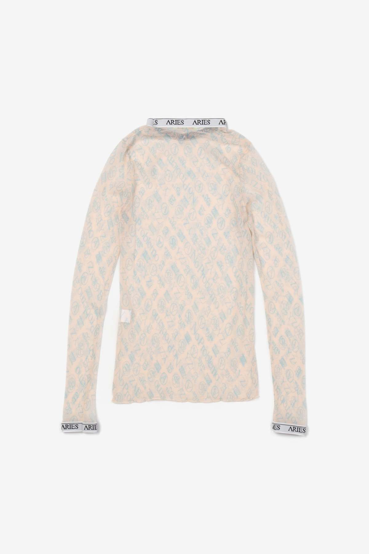 aries arise Monogram LS Mesh Top - Image 2 of 3