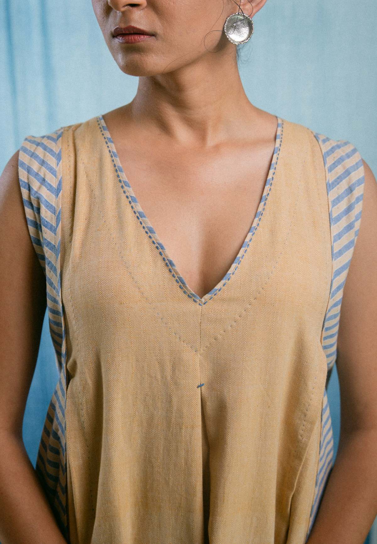 IKKIVI AY Flared Dress Dress - Yellow - Image 3 of 7