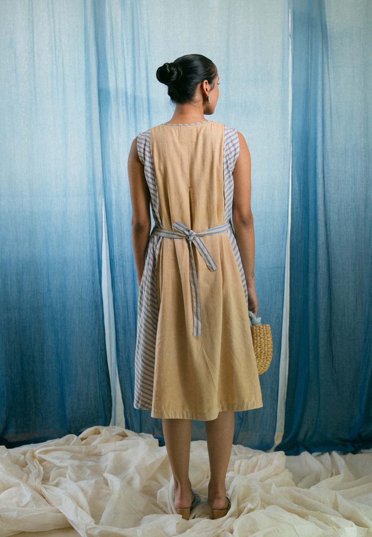 IKKIVI AY Flared Dress Dress - Yellow - Image 6 of 7