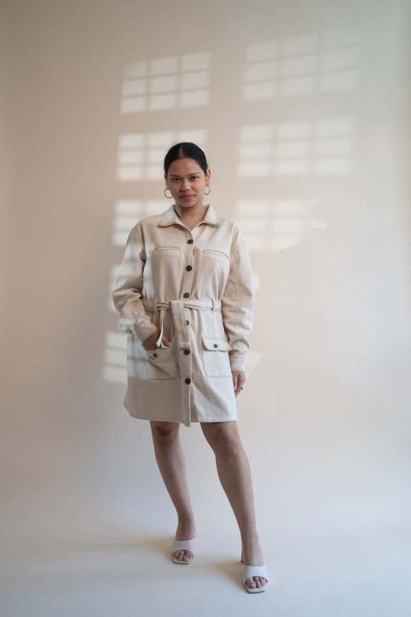 IKKIVI Dawning Denim Jacket - Off-White