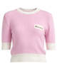 Marni Contrast Roundneck Sweater - Pink - Thumbnail 1