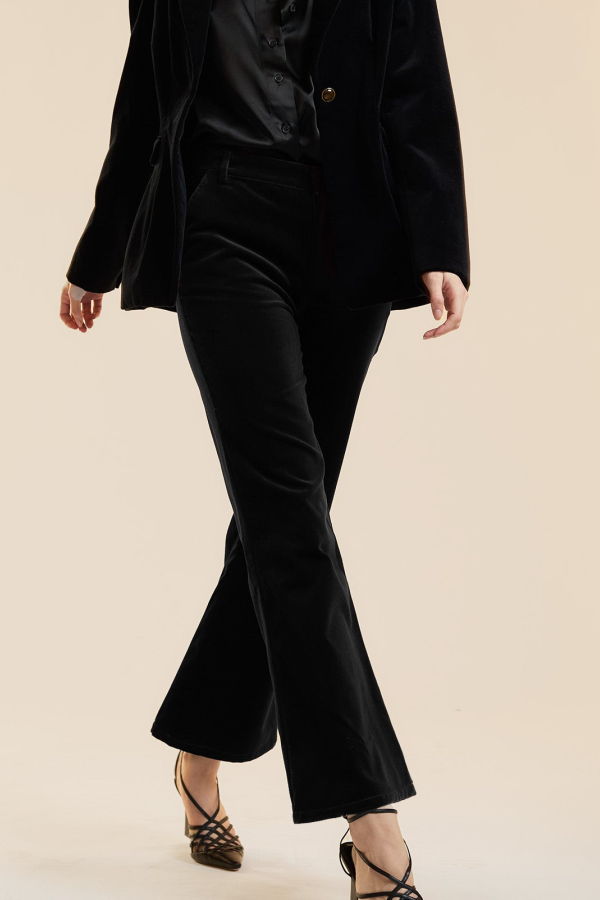 Cynthia Rowley Chelsea Suit Cropped Pant - Black