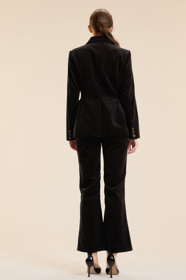 Cynthia Rowley Chelsea Suit Cropped Pant - Black