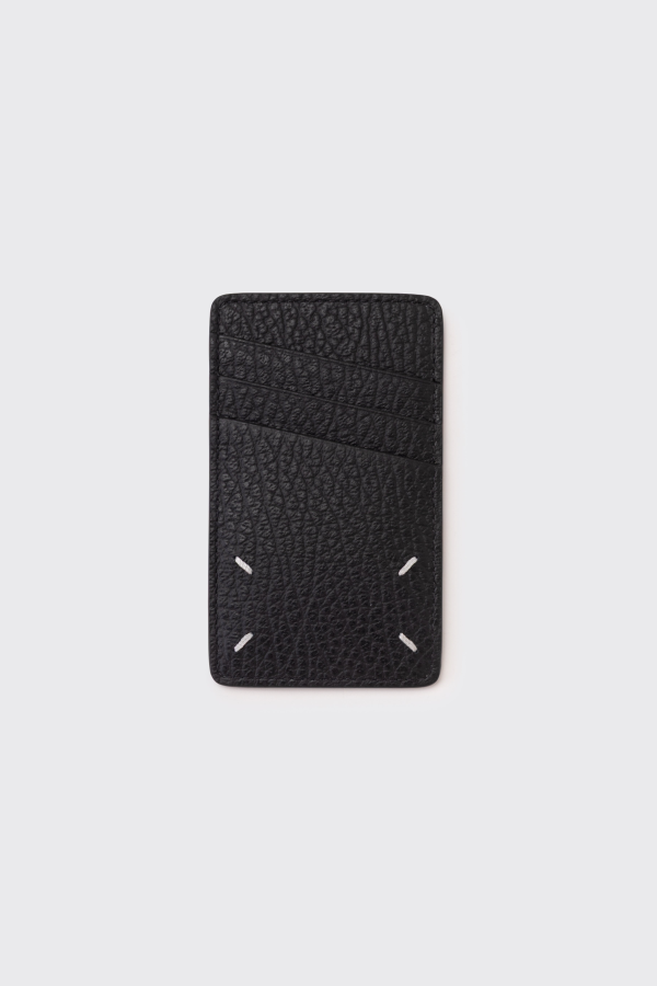 Maison Margiela Logo Printed Card Holder - Black