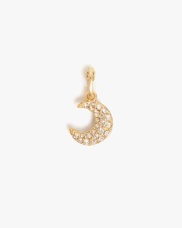 Clare V. Crescent Charm - Vintage Gold