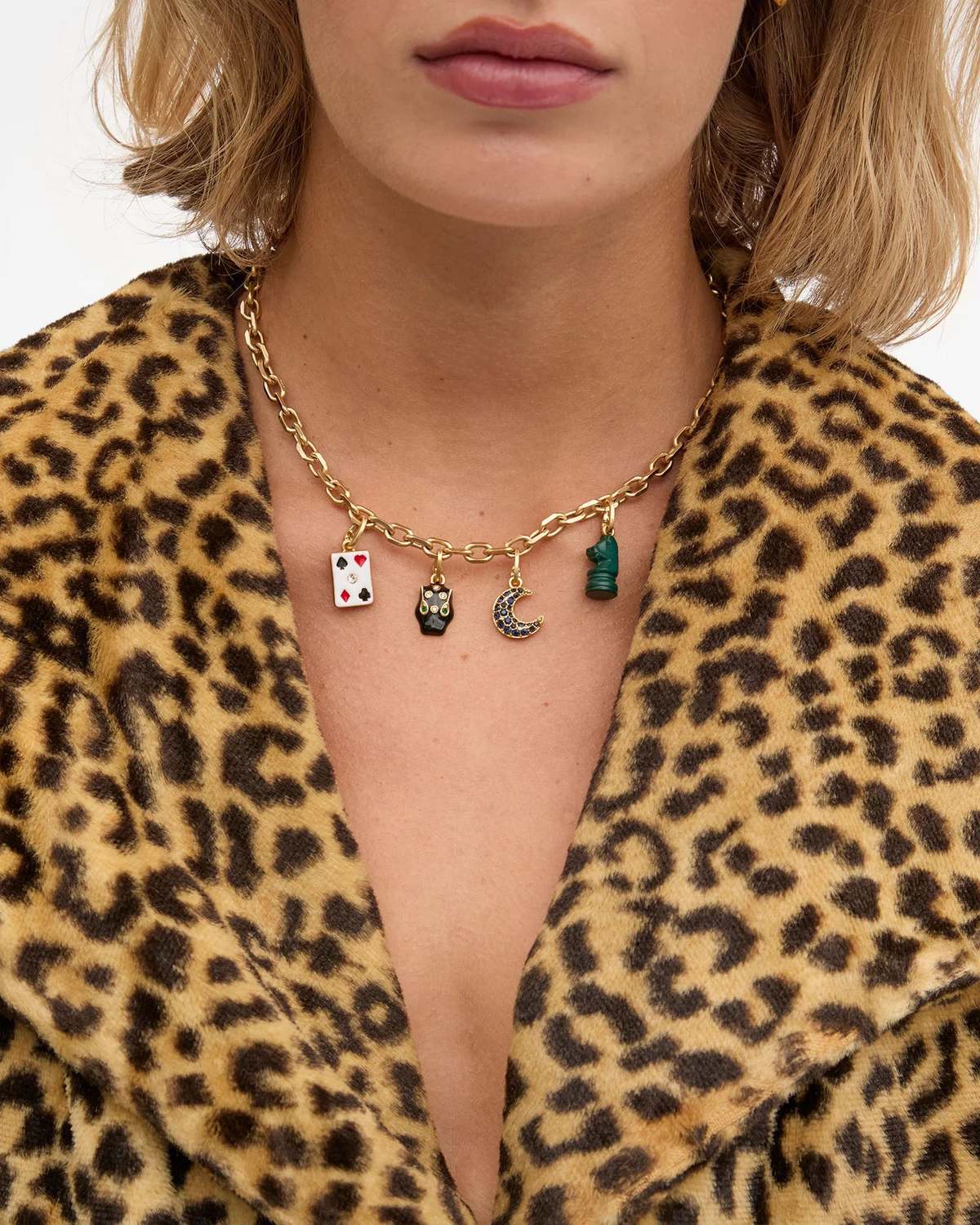 Clare V. Crescent Charm - Vintage Gold - Image 3 of 3