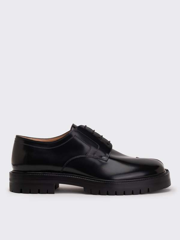 Maison Margiela Tabi Country Lace-Up Derby Shoes - Black Maison Margiela Tabi Country Lace-Up Derby Shoes - Black