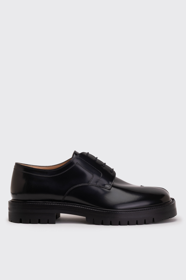Maison Margiela Tabi Country Lace-Up Derby Shoes - Black