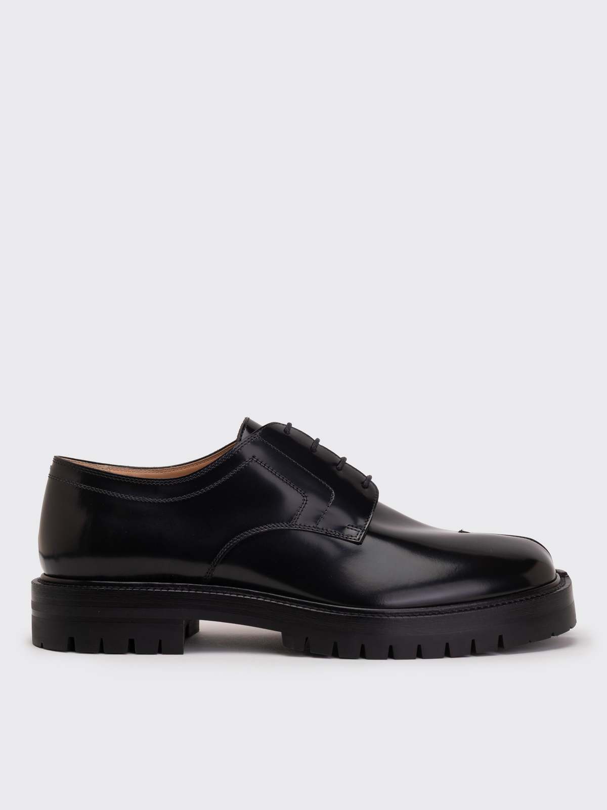 Maison Margiela Tabi Country Lace-Up Derby Shoes - Black - Image 1 of 4
