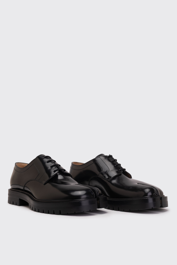 Maison Margiela Tabi Country Lace-Up Derby Shoes - Black