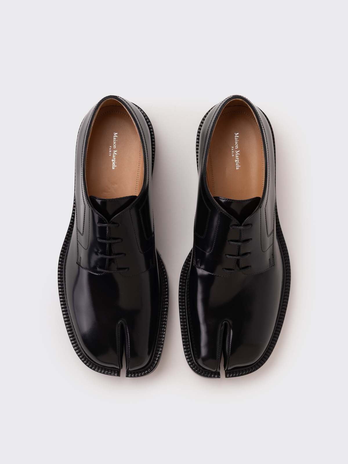 Maison Margiela Tabi Country Lace-Up Derby Shoes - Black - Image 4 of 4