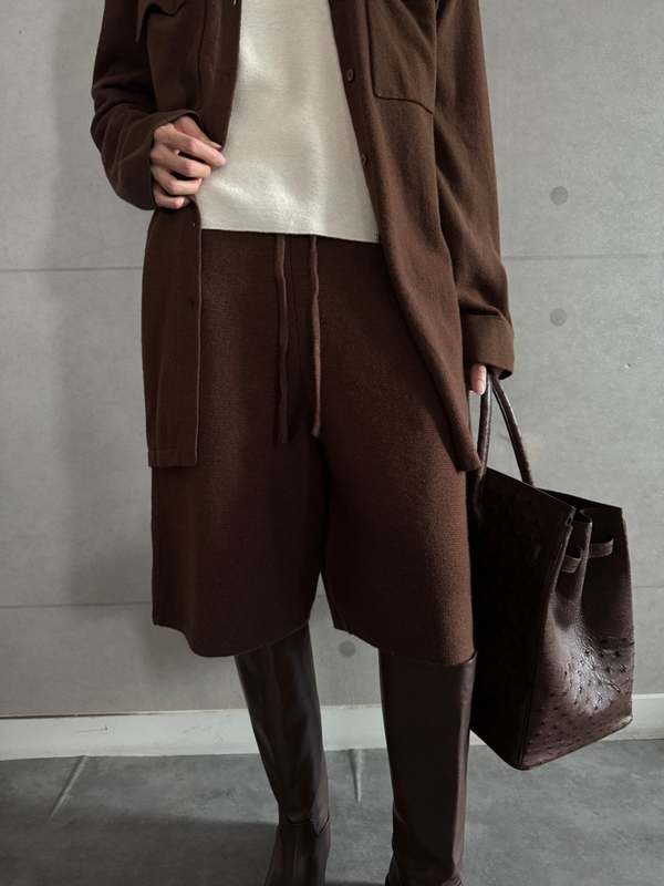 The NKC Store Sonny Cashmere Blend Shorts