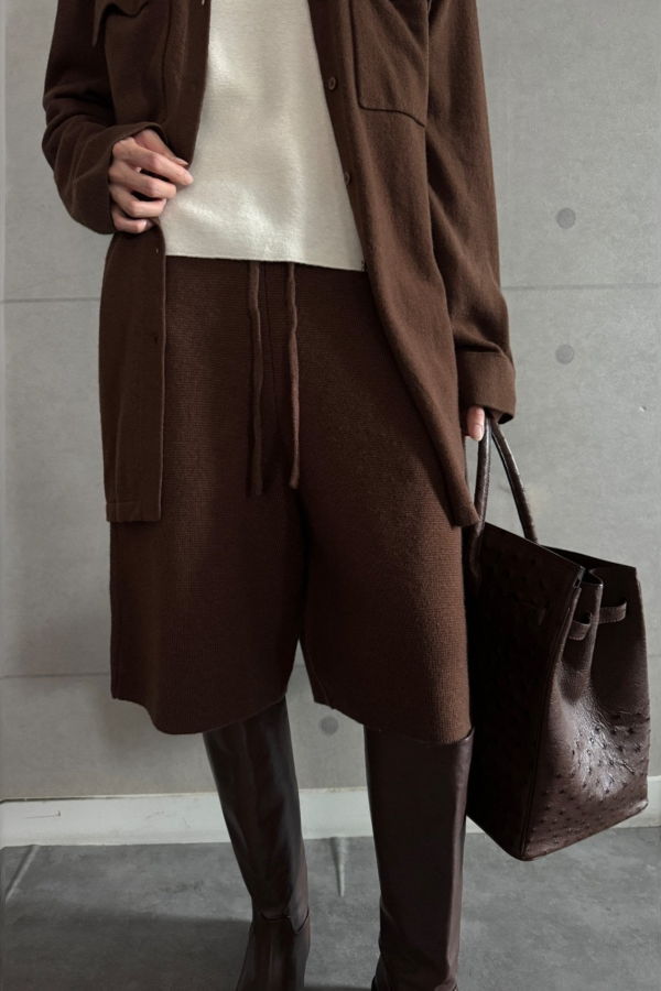 The NKC Store Sonny Cashmere Blend Shorts