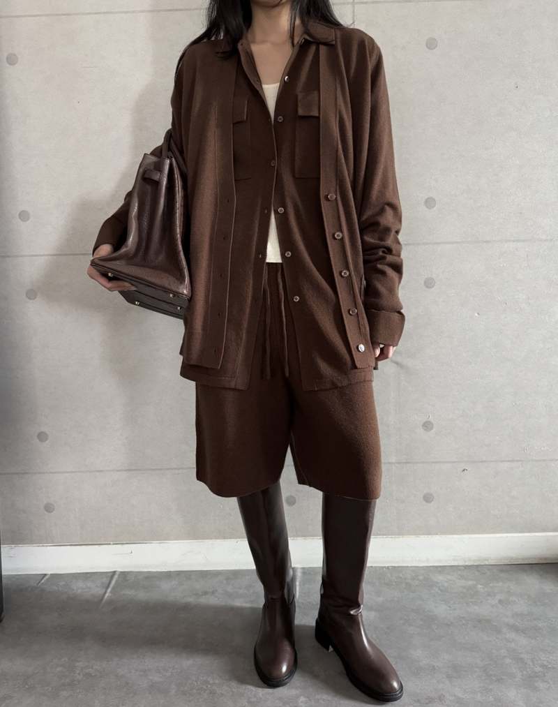 The NKC Store Sonny Cashmere Blend Shorts