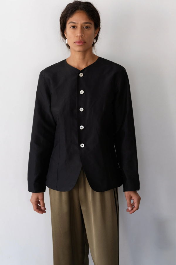 Donni. Taffeta Lady Jacket Top - Jet
