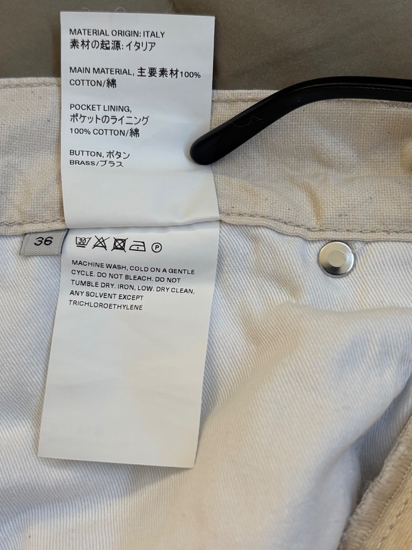 Our Legacy Formal Cut in Naturelle Sincere Canvas Pants