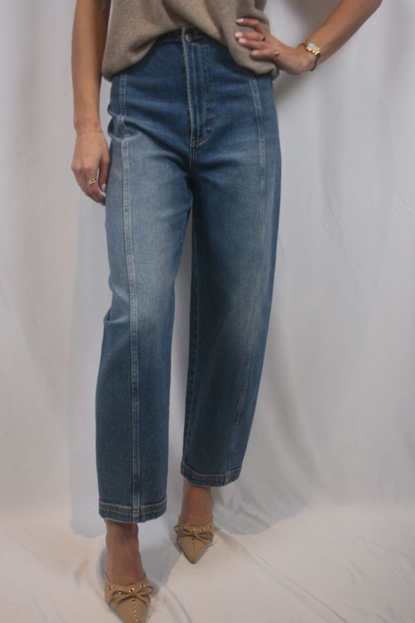 Pistola Blair High Rise Seamed Barrel Jean
