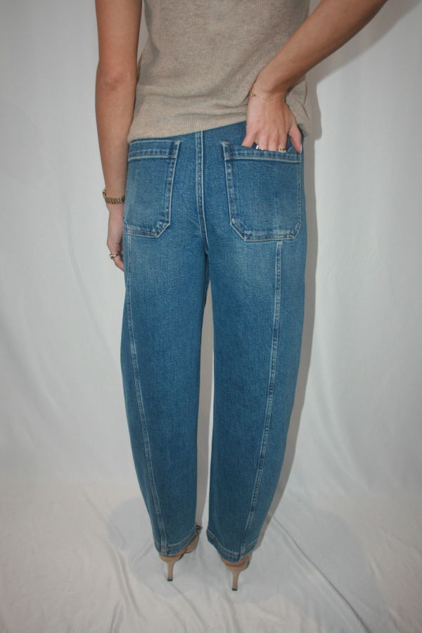 Pistola Blair High Rise Seamed Barrel Jean