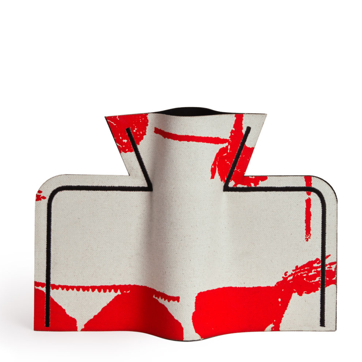 London Atelier Byproduct Dodecanese Bowl Vase - Red - Image 2 of 2