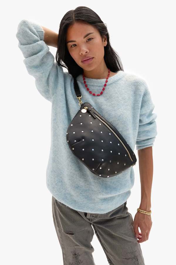 Clare V. Grande Fanny Bag with Allover Studs Clare V. Grande Fanny Bag with Allover Studs