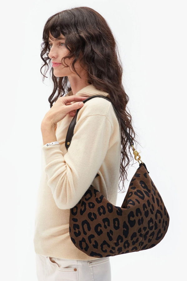 Clare V. Moyen Messenger / Pablo Cat Cocoa Suede Bag