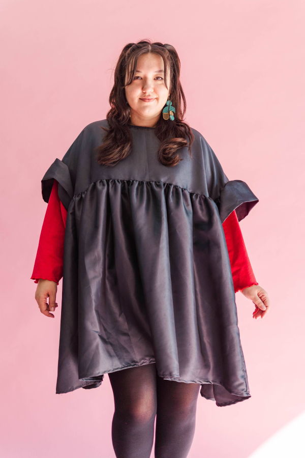 Nettle Studios Mini Mushroom Dress - Black