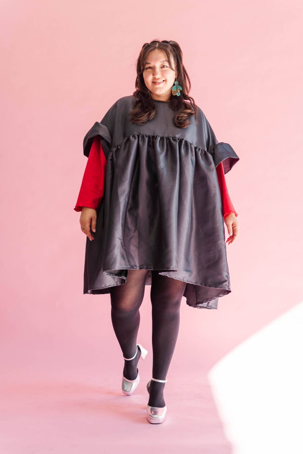 Nettle Studios Mini Mushroom Dress - Black