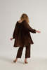 Loup Charmant Peasant Tunic - Chocolate - Thumbnail 2