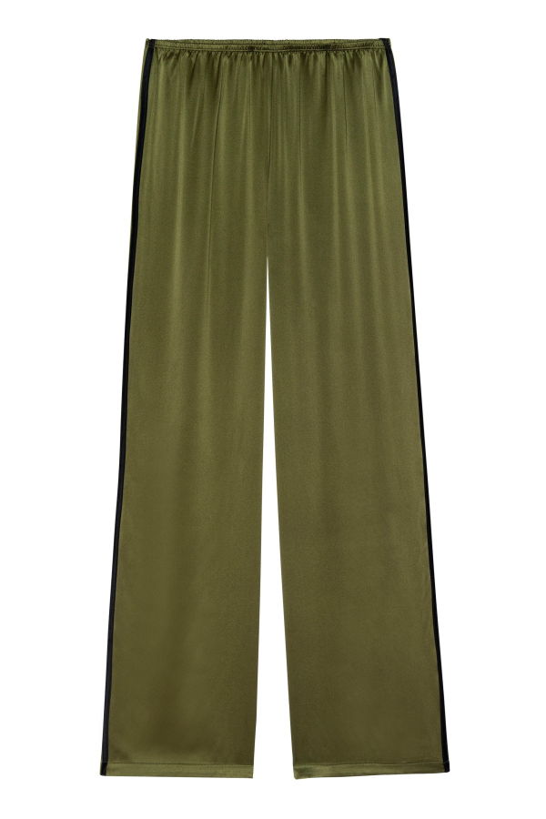 Donni. Silk Stripe Simple Pant