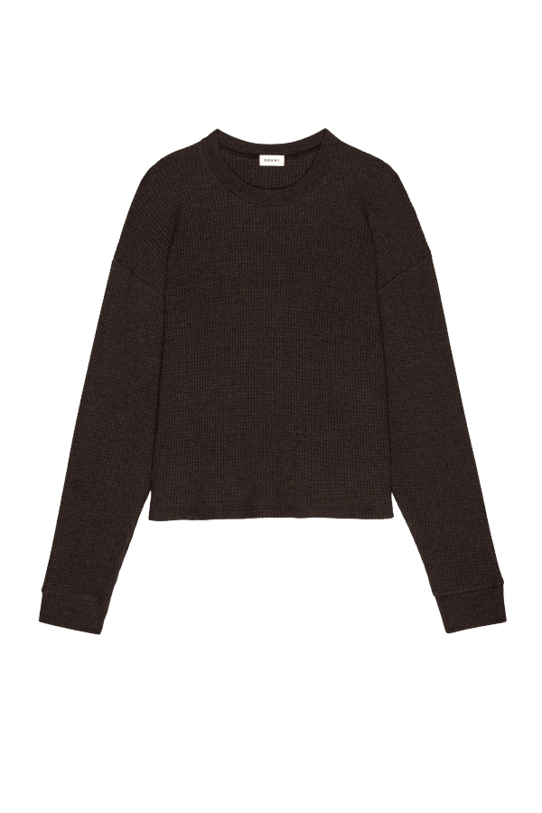 Donni. Thermal Crewneck Top