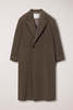 Dunst Unisex Maxi Double Wool Coat - Khaki Beige - Thumbnail 1