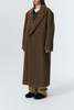 Dunst Unisex Maxi Double Wool Coat - Khaki Beige - Thumbnail 4