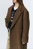 Dunst Unisex Maxi Double Wool Coat - Khaki Beige - Thumbnail 7