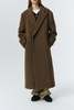 Dunst Unisex Maxi Double Wool Coat - Khaki Beige - Thumbnail 8