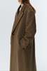 Dunst Unisex Maxi Double Wool Coat - Khaki Beige - Thumbnail 9