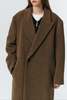 Dunst Unisex Maxi Double Wool Coat - Khaki Beige - Thumbnail 10