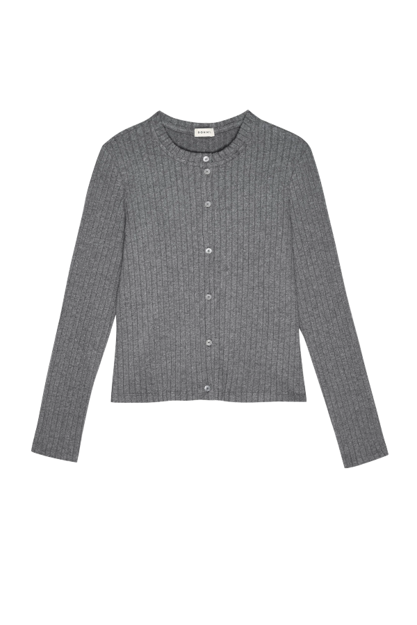 Donni. Sweater Rib Cardi Cardigan